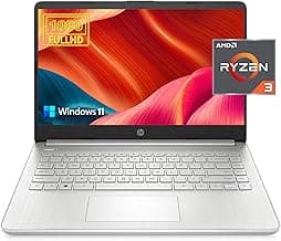 HP 2023 14 Laptop 14" FHD Display, 16GB RAM, 1TB SSD, AMD Ryzen 3 Processor Upto 3.5GHz, Type-C, HDMI, Fast Charge, 10 Hrs Long Battery Life, Windows 11 (Renewed)