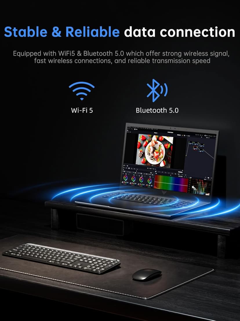 18.5 inch Laptop Computer with Intel N150 Quad-Core Processor(up to 3.6GHz),8000 mAh Battery,16GB DDR4 RAM 512GB SSD,WiFi 5, Type C,2025 Full HD IPS Display Laptops for Work Business Office Student