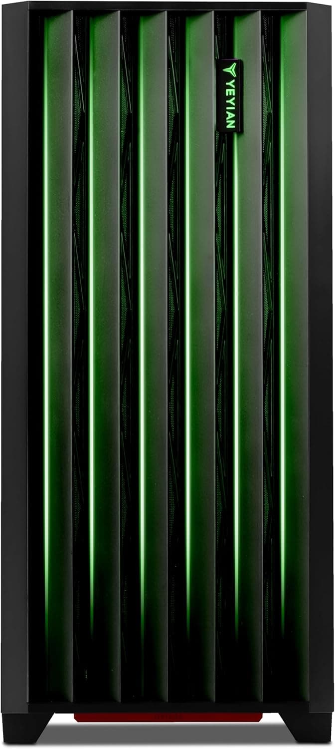 YEYIAN Phoenix Mesh AI Gaming Desktop - AMD Ryzen 7 9800X3D 5.2GHz | RTX 5080 16GB GDDR7 | 32GB DDR5 RGB 6000MHz| 2TB NVMe Gen4 SSD | B650 Motherboard | 240mm AIO | 1000W PSU | Win 11 Home VR Ready