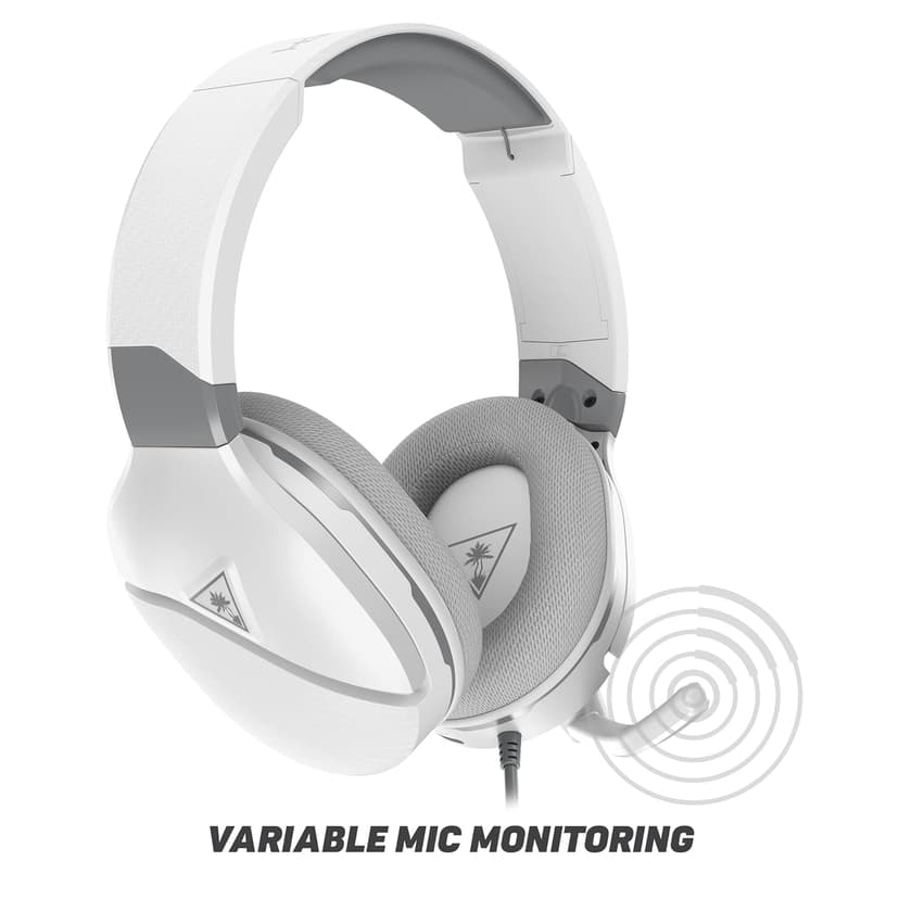 Turtle Beach Recon 200 Gen 2 Powered Gaming Headset - Xbox Series X, Xbox Series S & Xbox One, PS5, PS4, Mobile & PC with 3.5mm - Bass Boost, Memory Foam, White