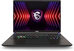 MSI Vector 16 HX 16” 240Hz QHD+ Gaming Laptop: Intel Core i9-14900HX, NVIDIA Geforce RTX 4080, 32GB DDR5, 1TB NVMe SSD, Thunderbolt 4, Cooler Boost 5, Win 11 Pro: Black A14VHG-278US