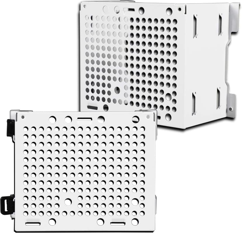 Cooler Master NR200 White Mini-ITX PC Case, 330mm Horizontal Triple-Slot Mount GPU, 240mm|280mm AIO, SFX PSU 130mm, Compatible RX 7900 XTX|4080 Super, Vented Panels, DIY