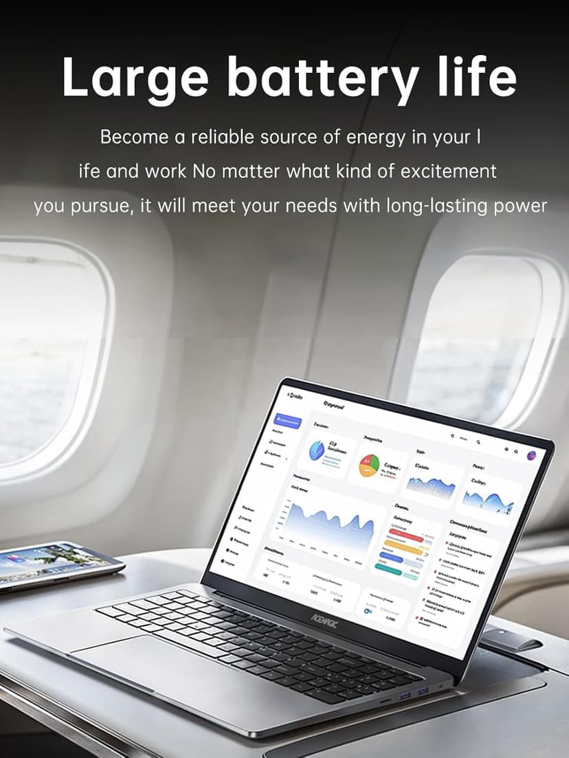 ACEMAGIC Laptop Computer with Windows 11,5000 mAh Battery,Intel N150 Quad-Core Processor UP to 3.6GHZ,16GB DDR4 RAM 512GB SSD,WiFi 5,Full HD IPS Display,2025 Laptops for Work Business Office