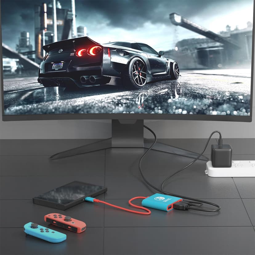 Switch Dock for Nintendo Switch Docking Station Portable Switch TV Adapter Support 4K/60HZ Switch TV Dock Mode Compatible Steam Deck Nintendo Switch OLED Switch Travel Dock with HDMI2.0 USB3.0 Port
