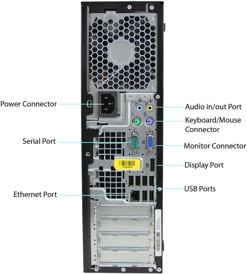 HP Professional Desktop Bundle With WiFi Adapter - Intel Quad Core i5 3.2GHz, 8GB RAM, 1TB HDD, DVD-RW, Windows 10 Pro, USB WiFi (300Mbps), 19 Inch LCD, Keyboard, Mouse (Renewed)