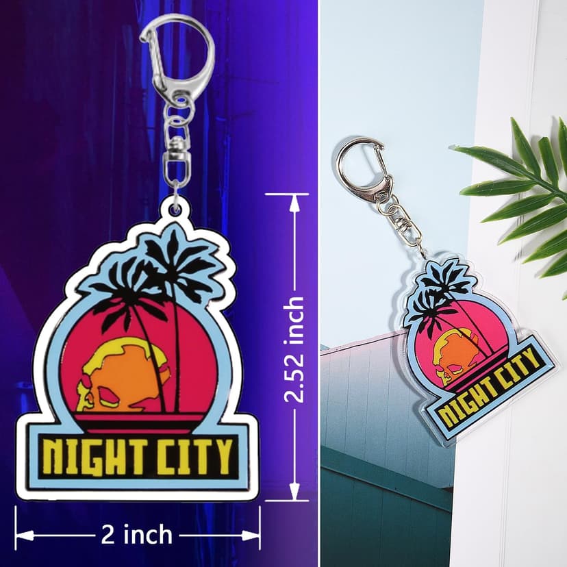 Pounchi City Game Stickers (100 Pcs with Keychain Pendant) Video Game PVC Sticker, Gifts for Laptop Water Bottle Skateboard Party Supplies Decorations Teens Kids