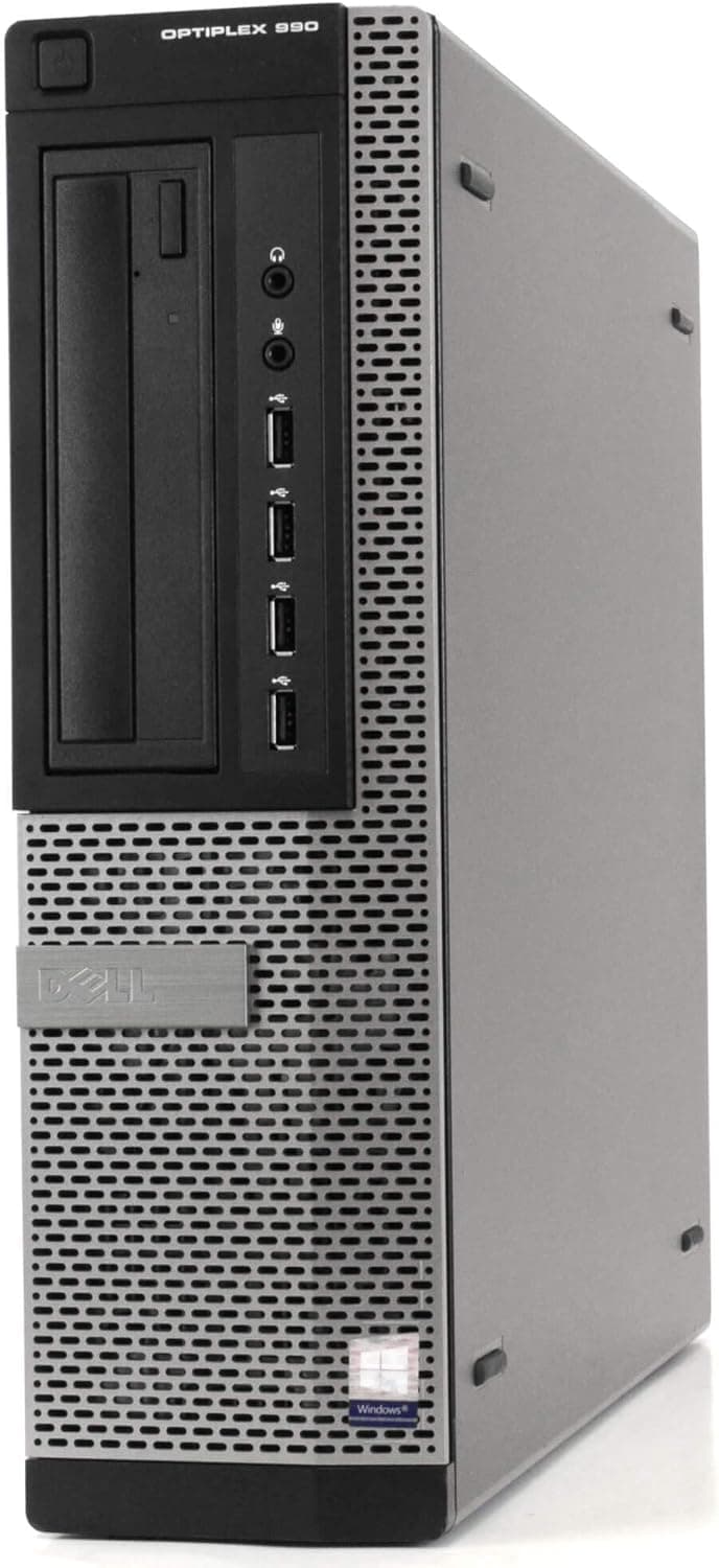 Dell Optiplex 990 Desktop PC Bundle with WiFi Adapter - Intel Quad Core i5 3.2GHz, 16GB RAM, 1TB HDD, DVD-RW, Windows 10 Pro, WiFi Adapter, 17 Inch LCD, Keyboard, Mouse (Renewed)