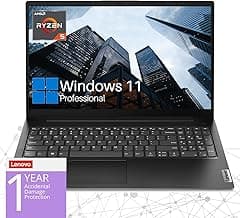 Lenovo V15 Gen 4 Business Laptop, 15.6" FHD Screen, AMD Ryzen 5 5500U, 24GB RAM, 1TB SSD, Webcam, HDMI, Wi-Fi, Windows 11 Pro, Black