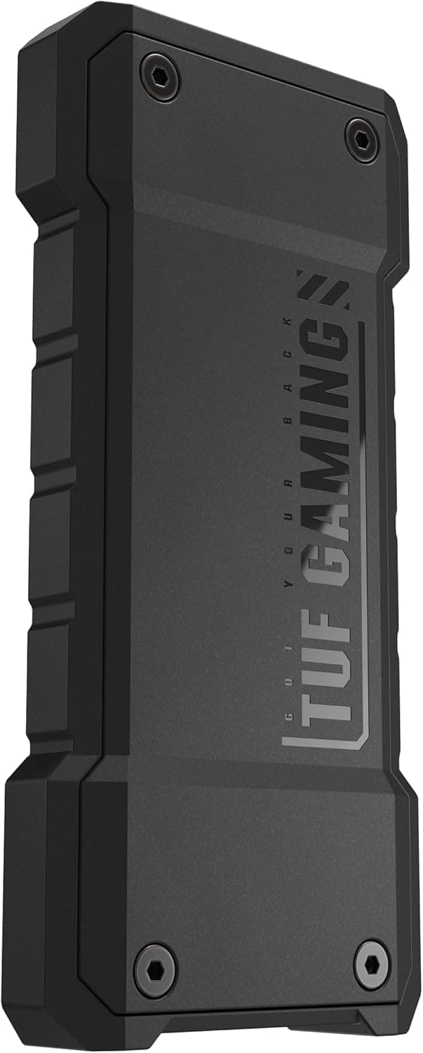 ASUS TUF Gaming A2- USB-C 3.2 Gen 2x2 Portable SSD Enclosure, Dual M.2 NVMe PCIe and SATA, MIL-STD-810H Drop Resistance, IP68 Water and dust Resistance, Aluminum Alloy Chassis and a Thermal pad