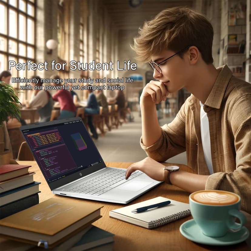 HP 14 Ultrabook • Intel 4-Core CPU • Back to School Limited Edition with Microsoft 365 • 16GB RAM • 1.6TB Storage (128GB OnBoard withHP 512GB P500 Portable SSD + 1TB OneDrive) • Win11 Pro • Silver
