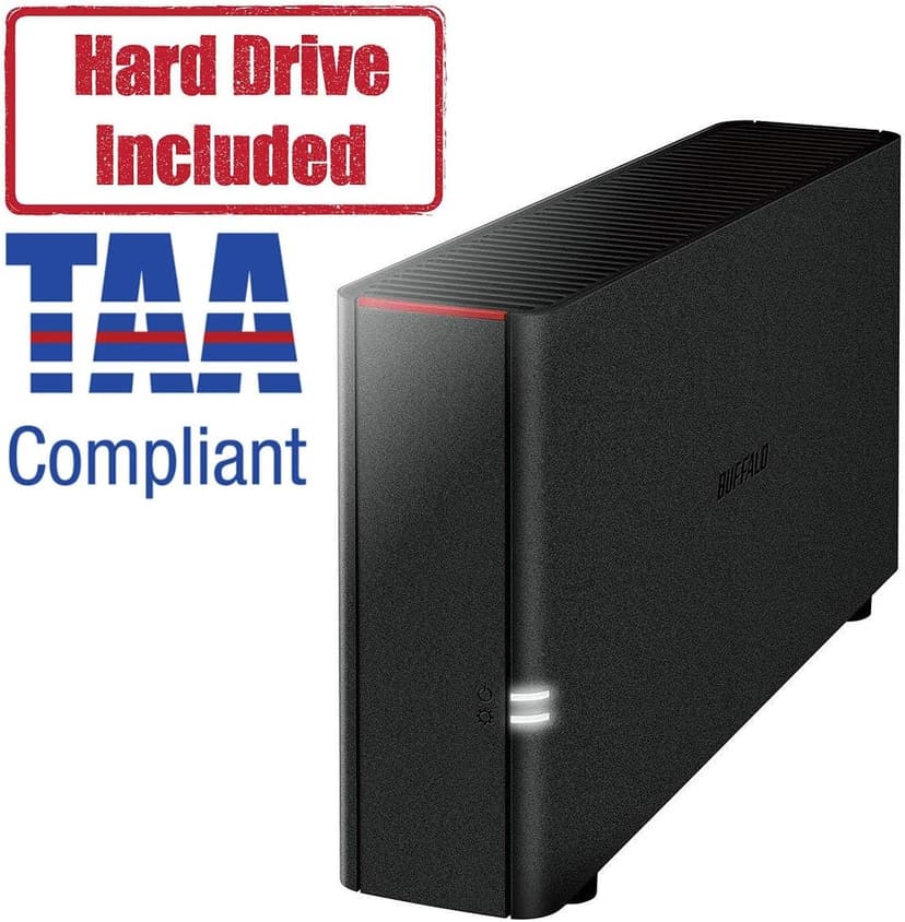 BUFFALO LinkStation 210 2TB 1-Bay NAS Network Attached Storage with HDD Hard Drives Included NAS Storage That Works as Home Cloud or Network Storage Device for Home