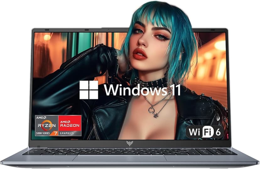 2025 Laptop Computers with AMD Ryzen7, 8-core Processor (Up to 4.3GHZ) with AMD Radeon Graphics,16GB DDR4 RAM 512GB SSD,WiFi 6, Windows 11,15.6 inch IPS Display,4800mAh Battery,Type-C,Micro SD