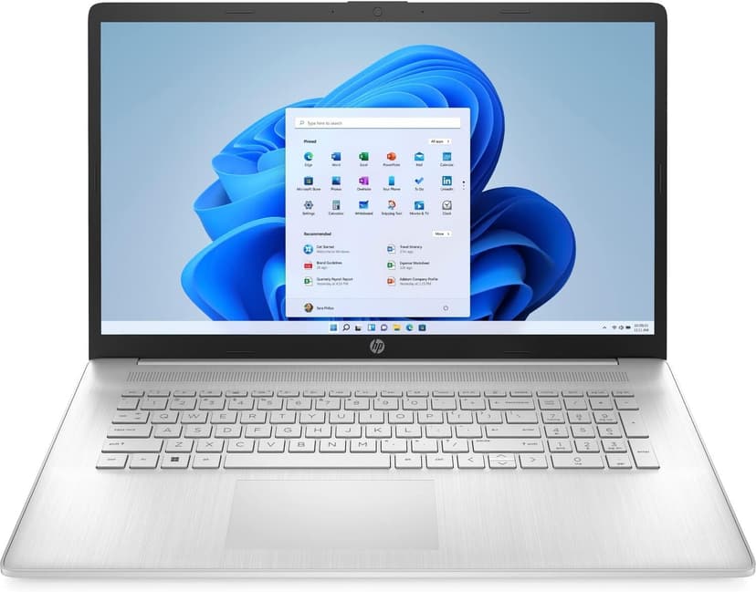 HP Laptop 17-cp2124od 17.3" HD+(1600 x 900), AMD Ryzen 3, AMD Radeon Graphics, 8GB DDR4 RAM, 256GB SSD Storage, Windows 11 Home, Natural Silver (Renewed)