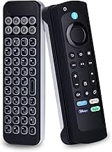 iPazzPort Mini Bluetooth Keyboard, Handheld QWERTY Keyboard, Backlit Wireless Portable Keypad, Rechargeable,for AMZ Fire TV Stick 4K Max, HTPC, IPTV with Fire TV Remote Cover(6.2in)