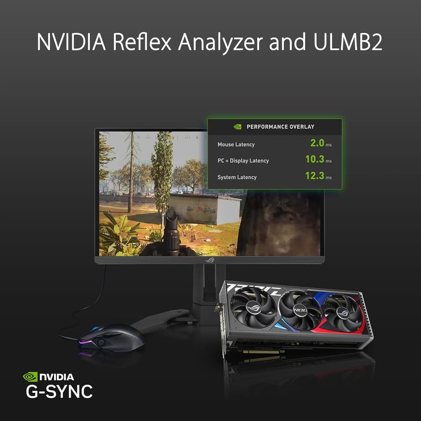 ASUS ROG Swift Pro PG248QP NVIDIA G-SYNC esports gaming monitor -24.1-inch FHD, 540 Hz (OC), Esports-TN panel, NVIDIA Reflex Analyzer, ULMB 2, adjustable base, ESS codec, DisplayHDR400, 3year warranty