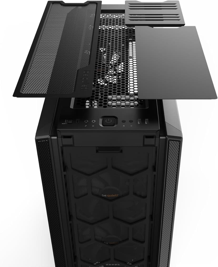 be quiet! Silent Base 802 ATX Midi Tower PC Case | 3 Pre-Installed Pure Wings 2 Fans | Sound Insulated | Black | BG039