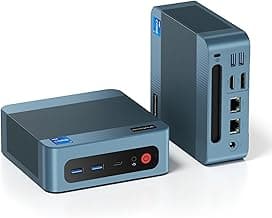 P2 Mini PC，Intel Core i7 12700H Mini Computers (14 Cores/20 Threads, up to 4.7GHz) 32GB RAM, 512GB NVMe SSD, Triple Display, Thunderbolt 4 & HDMI & DP1.2, Dual LAN, WiFi 6E, BT 5.2