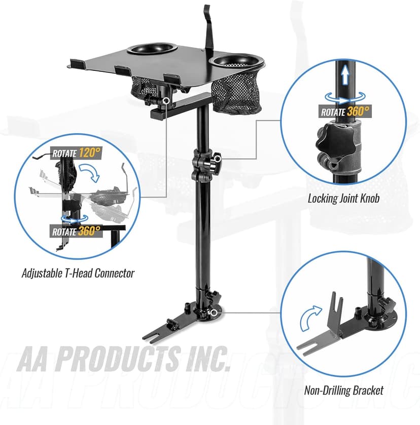 AA-Products K005-B1 Car Laptop Mount Truck Vehicle Notebook Stand Holder with Non-Drilling Bracket