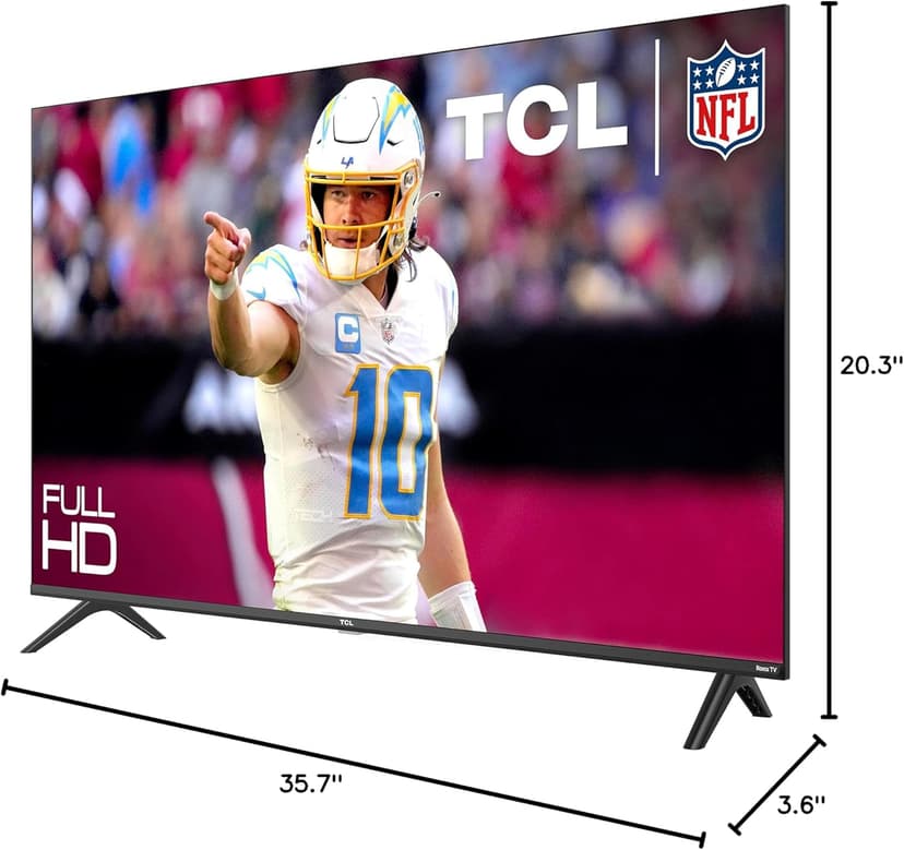 TCL 40-Inch Class S3 1080p LED Smart TV with Roku TV (40S350R, 2023 Model), Compatible with Alexa, Google Assistant, and Apple HomeKit Compatibility, Streaming FHD Television,Black