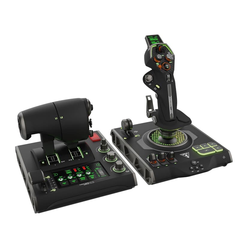 Turtle Beach VelocityOne Flightdeck Universal HOTAS Simulation System Joystick & Throttle for Air & Space Combat Simulation For Windows 10 & 11 PCs – Touch Display & Buttons, 139 Programmable Controls