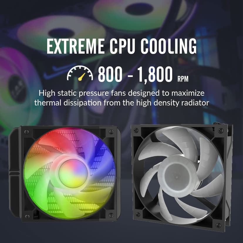 Dracaena.io AIO CPU Cooler, Color Change Remote, 240mm Radiator, ARGB PWM Fans Quiet Less Than 27DBA, Compatible with AMD AM5/AM4-Intel LGA 1700/1200/115X, Leakproof Technology, High Flow Pump, White