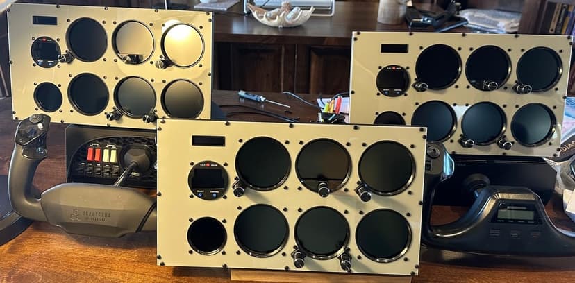 Flight Simulator Instrument Panel Six Pack - Includes Software and Integrated Monitor
