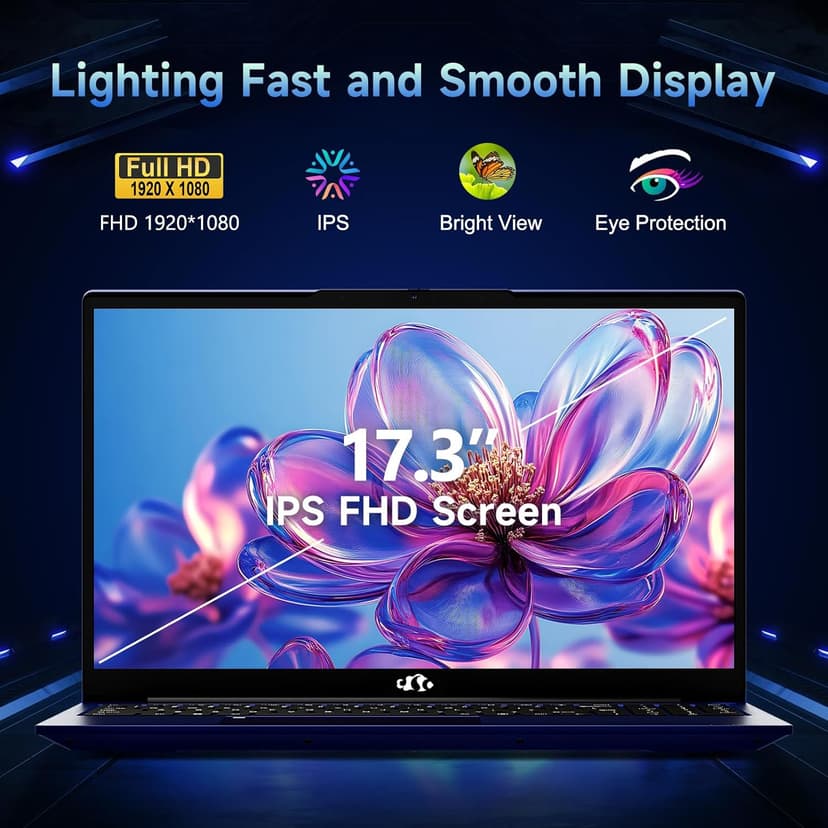 NIMO 17.3" IPS FHD-Gaming-Laptop, 8 Cores AMD Ryzen 7 6800H 32GB DDR5 RAM 1TB SSD (Beat Intel i7-12700H, Up to 4.7GHz) AMD Radeon 680M GPU-Computer with 100W Type-C Backlit Keyboard, Fingerprint