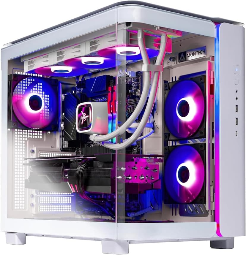 Skytech King 95 Gaming PC Desktop, Ryzen 9 9900X3D 4.4 GHz (5.5GHz Turbo), NVIDIA RTX 5070 Ti 16GB, 2TB Gen4 NVMe SSD, 32GB DDR5 RAM 6000 RGB, 850W Gold ATX 3 PSU, 360mm ARGB AIO, Wi-Fi, Win 11