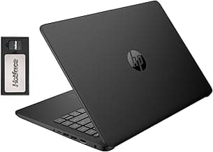 HP Stream 14" HD BrightView Laptop, Intel Celeron N4120, 32GB RAM, 288GB Storage (128GB eMMC + 160GB SSD Docking Station Set), Intel UHD Graphics, HD Webcam, Wi-Fi, 1 Year Office 365, Win 11 S, Black