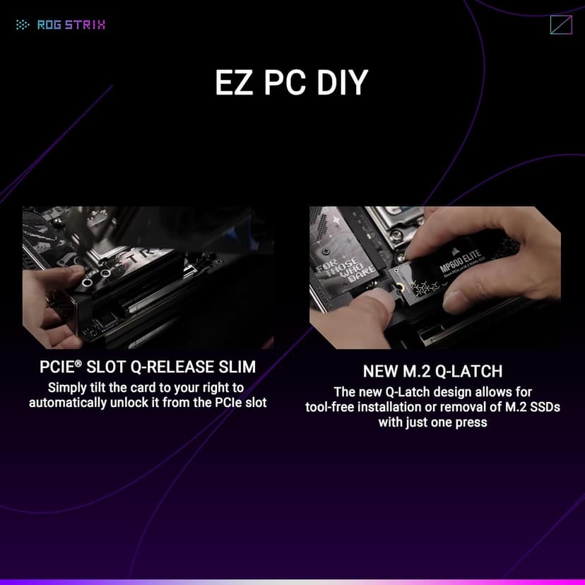 ASUS ROG STRIX X870-I GAMING WIFI AMD AM5 X870 Mini ITX motherboard 10+2+1 power stages, Dynamic OC Switcher, Core Flex, DDR5 AEMP, WiFi7, 2x M.2, PCIe®5.0, Q-Release Slim, USB4, AI OCing & Networking