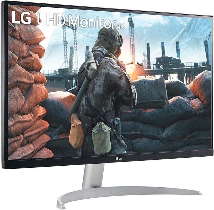 LG 27UP600-W 27" 4K UHD IPS Monitor, DCI-P3 95%, 5ms (GTG), HDMI, VESA DisplayHDR 400, AMD FreeSync, Black Stabilizer, OnScreen Control, Reader Mode, White