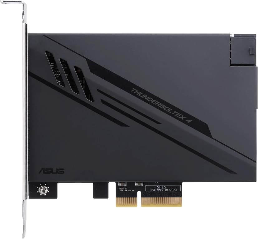 ASUS ThunderboltEX 4 with Intel® Thunderbolt™ 4 JHL 8540 Controller, 2 USB Type-C Ports, up to 40Gb/s bi-Directional Bandwidth, DisplayPort 1.4 Support, up to 100W Quick Charge, Black