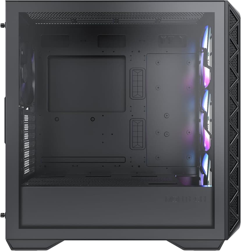 Montech AIR 903 MAX, E-ATX Mid Tower Case, High Airflow, 3X 140mm ARGB PWM & 1x 140mm PWM Fans Pre-Installed, Tempered Glass Side Panel, Mesh Front, Type-C, Support 4090 GPUs, Black