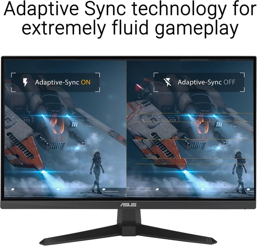 ASUS TUF Gaming 27” 1080P Monitor (VG279QE5A) – Full HD, Overclock to 144Hz, 1ms, IPS, Extreme Low Motion Blur Sync, Stereo Speaker, Variable Overdrive, DisplayWidget Center, 3 yr Warranty