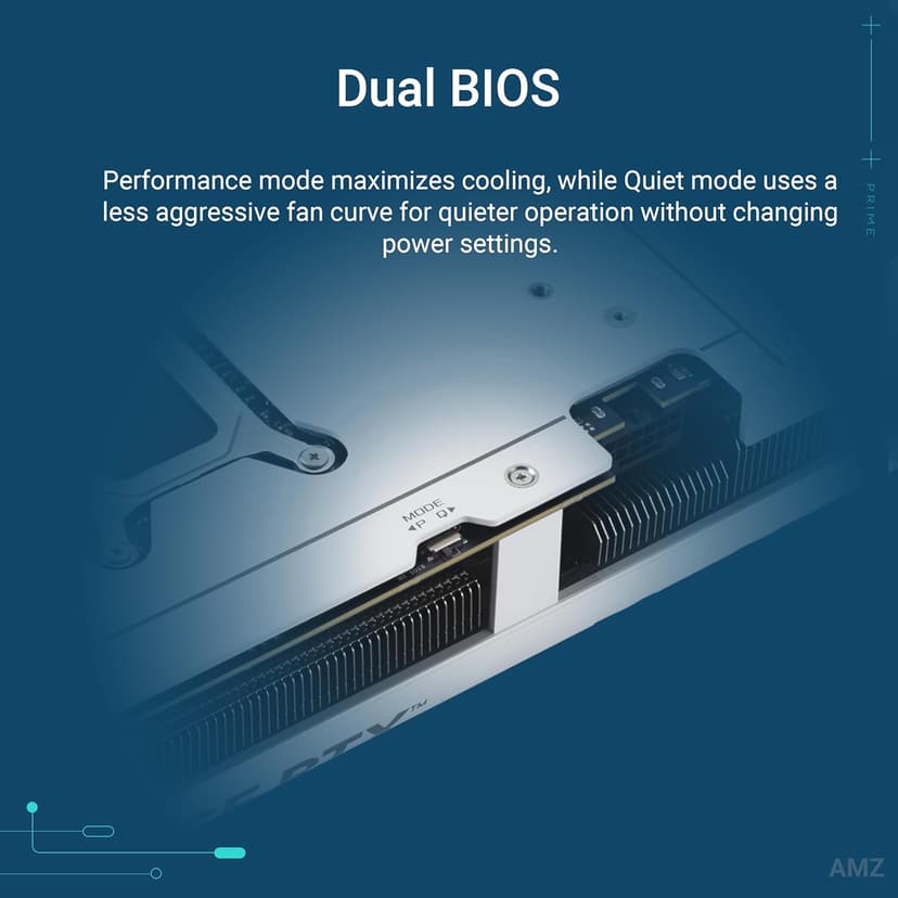 ASUS The SFF-Ready Prime GeForce RTX™ 5070 12GB GDDR7 White OC Edition Graphics Card (PCIe® 5.0, 12GB GDDR7, HDMI®/DP 2.1, 2.5-Slot, Axial-tech Fans, Dual BIOS)
