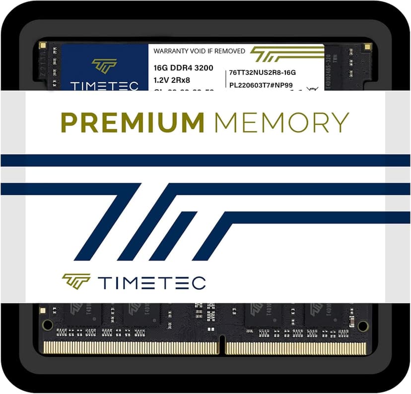Timetec 32GB KIT(2x16GB) DDR4 3200MHz (or 2933MHz or 2666MHz) PC4-25600 Non-ECC Unbuffered 1.2V CL22 2Rx8 Dual Rank 260 Pin SODIMM Laptop Notebook PC Computer Memory RAM Module Upgrade