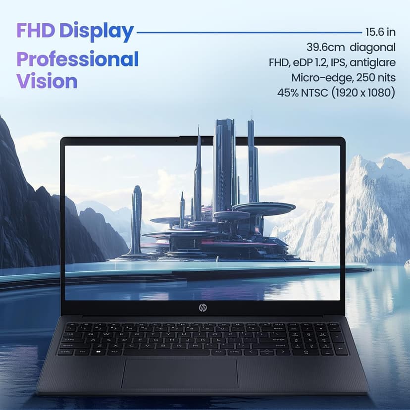 HP 255 G10 Laptop for Home or Work, 32GB RAM, 1TB SSD, 15.6" Full HD, Ryzen 3 7330U (Beat Intel i5-1135G7), HDMI, USB-C, Windows 11 Pro, Business and Fun Ready