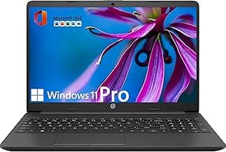 HP 15.6" FHD Laptop Computer Student and Business • The New Version for Everyday Use • AMD Dual-Core Silver CPU • 8GB RAM • 256GB PCIe • Type-C • RJ-45 • 1Yr Office 365 • Windows 11 Pro