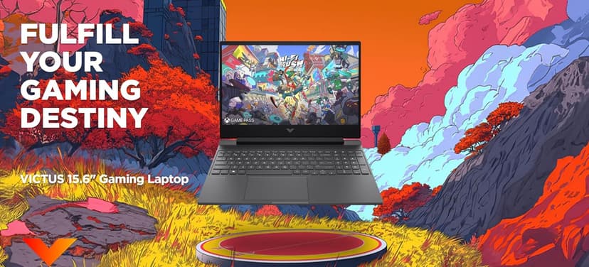HP Victus Gaming Laptop, 15.6-inch FHD IPS 144Hz, AMD Ryzen 5-8645HS, NVIDIA GeForce RTX 4050, Wi-Fi 6, Backlit KB, Win11 Home, w/Mouse Pad (16GB RAM |1TB PCIe SSD)