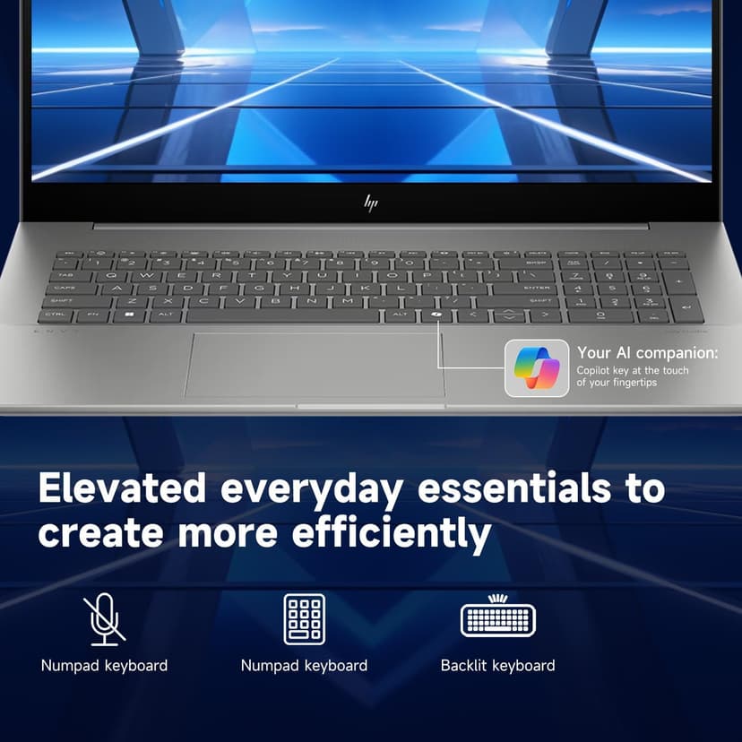 HP 2025 Envy Next Gen Copilot AI Ready Business Laptop, 17.3" UHD Display, Intel Core Ultra 7 155U, GeForce RTX 3050, 64GB DDR5 RAM, 2TB SSD, Backlit KB, Wi-Fi 7, W11P, ADATA 512 External SSD Bundle