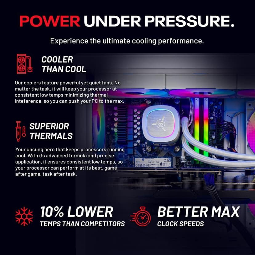 Skytech Azure Gaming PC Desktop, Ryzen 7 9700X 3.8 GHz (5.5GHz Turbo Boost), NVIDIA RTX 4060 8GB GDDR6, 1TB SSD, 16GB DDR5 RAM 6000, 650W Gold PSU, 360mm ARGB AIO, Wi-Fi, Win 11 Home