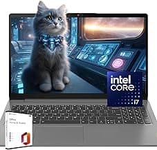 Lenovo IdeaPad 15.6 FHD Laptop w/Microsoft Office Lifetime License, AI-Powered Intel Core i7, Long Battery Life, Backlit KB, Fingerprint Reader, w/WOWPC Bundle, Win 11 Pro (40GB RAM | 2TB PCIe SSD)