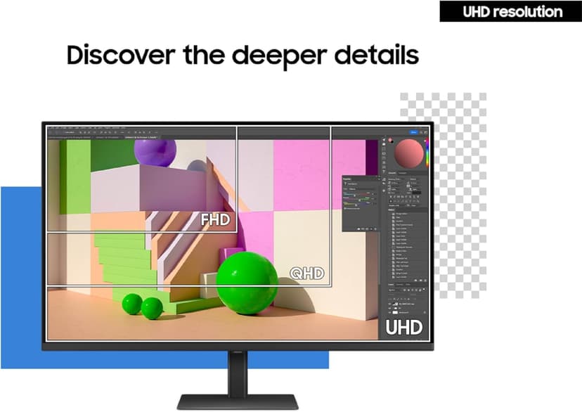 Samsung 37-inch ViewFinity S8 (S80UD) 4K UHD HDR10 High Resolution Monitor, USB-C, Height Adjustable Ergonomic Stand, Built-in KVM Switch, Advanced Eye Care, LS37D800UANXZA, 2025