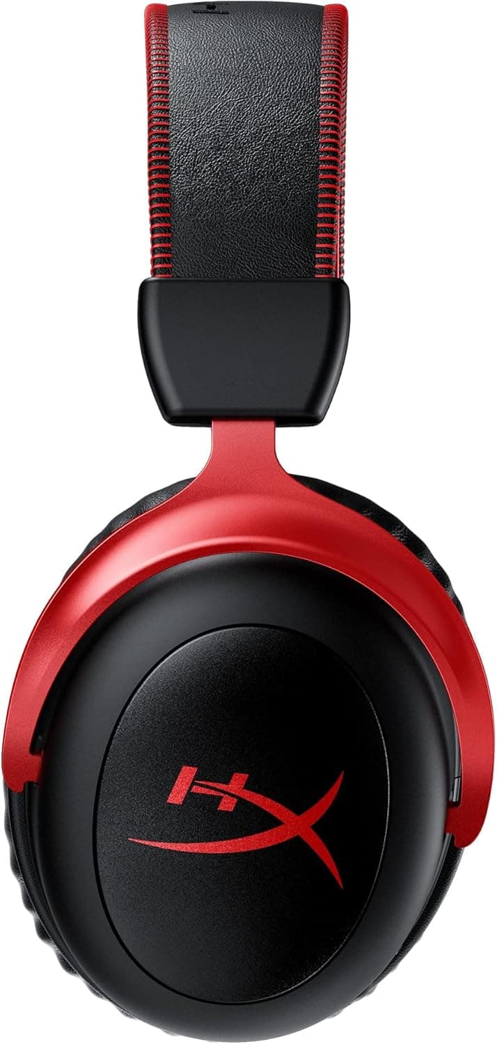 HyperX Cloud II Wireless - Gaming Headset for PC, PS4, Switch, Long Lasting Battery Up to 30 Hours, 7.1 Surround Sound, Memory Foam, Detachable Noise Cancelling Microphone w/Mic Monitoring (Renewed)