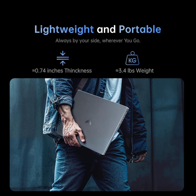 2025 Laptop, Laptop Computer with Intel Quad-Core Processor(Up to 3.6GHz), 16GB DDR4 512GB SSD Windows 11 Laptop, 15.6" IPS 1080P, USB3.2