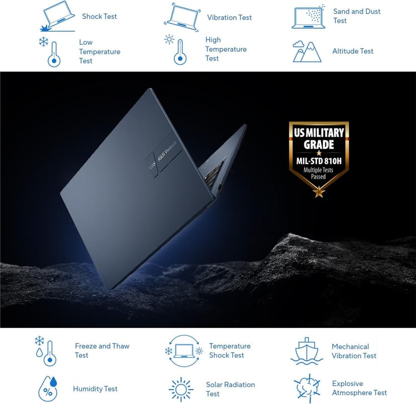 ASUS VivoBook Laptop | 40GB RAM | 1TB PCIe SSD Storage | 14" FHD Display | Intel 12th Generation 6 Core Processor | Bluetooth | HDMI | Thin & Light | Windows 11 Pro | w/WOWPC Recovery USB