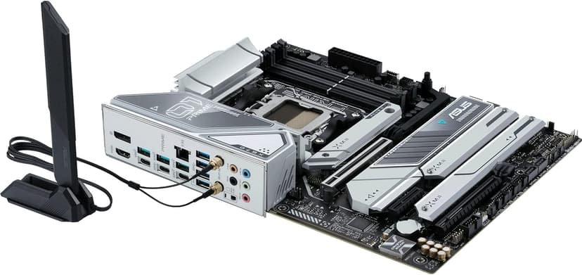 ASUS Prime X670E-PRO WiFi AMD X670 AM5 Ryzen™ Desktop 9000 8000 & 7000 ATX Motherboard with PCIe® 5.0, Four M.2 Slots, DDR5 Slots, USB 3.2 Gen 2x2 Type-C®, USB4® Support, WiFi 6E, and 2.5G Ethernet
