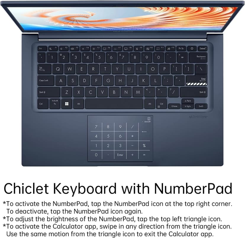 ASUS Vivobook 14 Linux Ubuntu Laptop, 14" FHD Laptop Computer for Student & Business, 13th Gen Intel Core i3-1315U, 8GB RAM, 512GB SSD, NumberPad, Privacy Camera, Wireless Mouse, Linux Ubuntu OS