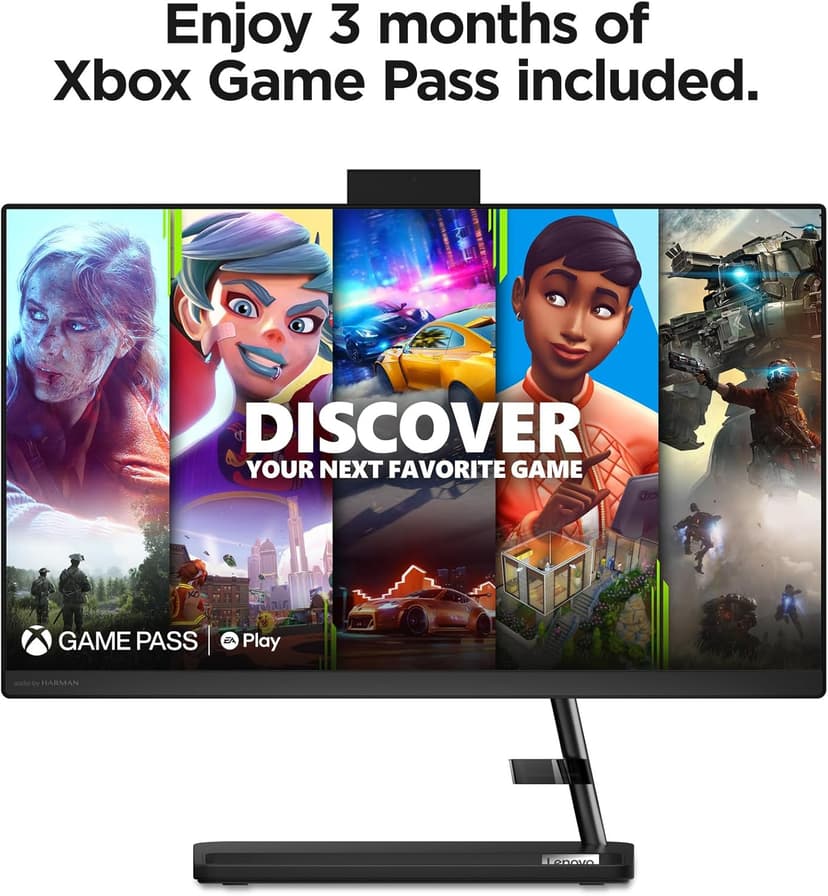 Lenovo IdeaCentre AIO 3i - All in One Desktop - PC Computer - Mouse & Keyboard Included - 21.5" FHD Display - Windows 11-8GB Memory - 256GB Storage - Intel Core i3-1215U