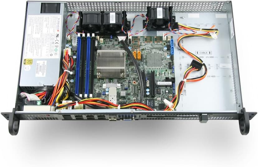 VMware Certified - Supermicro SYS-5018D-FN8T for virtualization w/Intel Xeon D-1518 4 Core Processor (32GB ECC UDIMM, 250GB M.2 NVMe and 2 x 2TB 2.5" SSD)